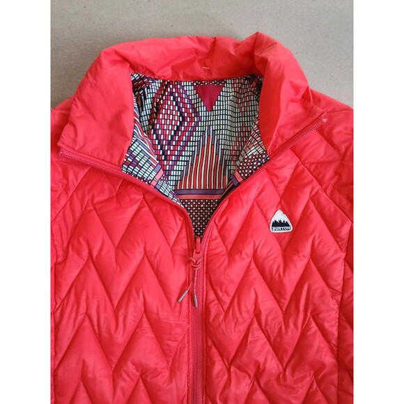 Burton Women's WB Hella Light Waterfowl Down Red Puffer Jacket Coat Sz Small - Picture 2 of 13